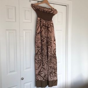 BCBG strapless maxi dress
